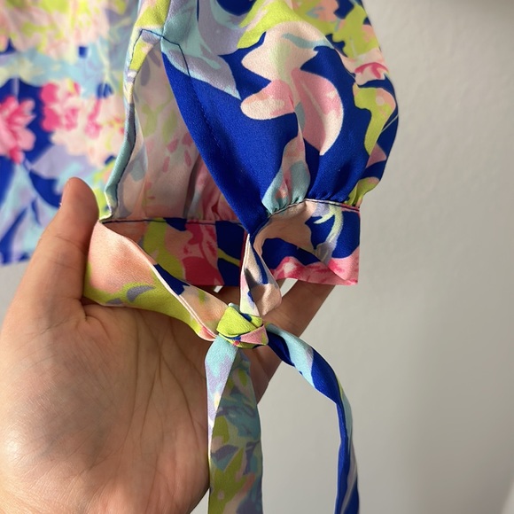 Yumi Kim Off The Shoulder Top in Blue Hawaii - Picture 3 of 7